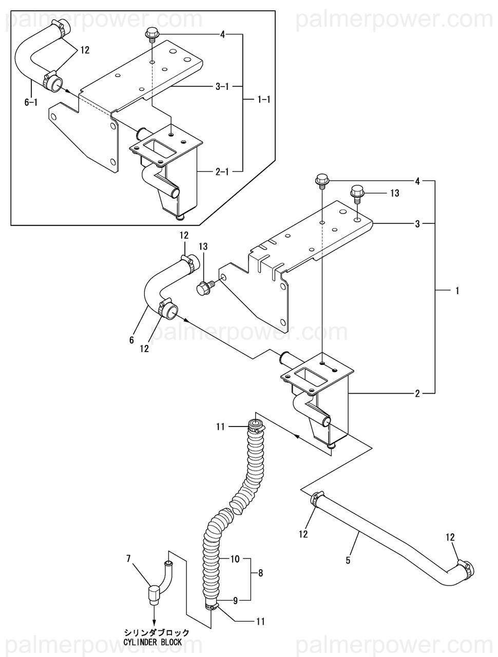 YANMAR 119773-03031 Cover, Breather | PalmerPower