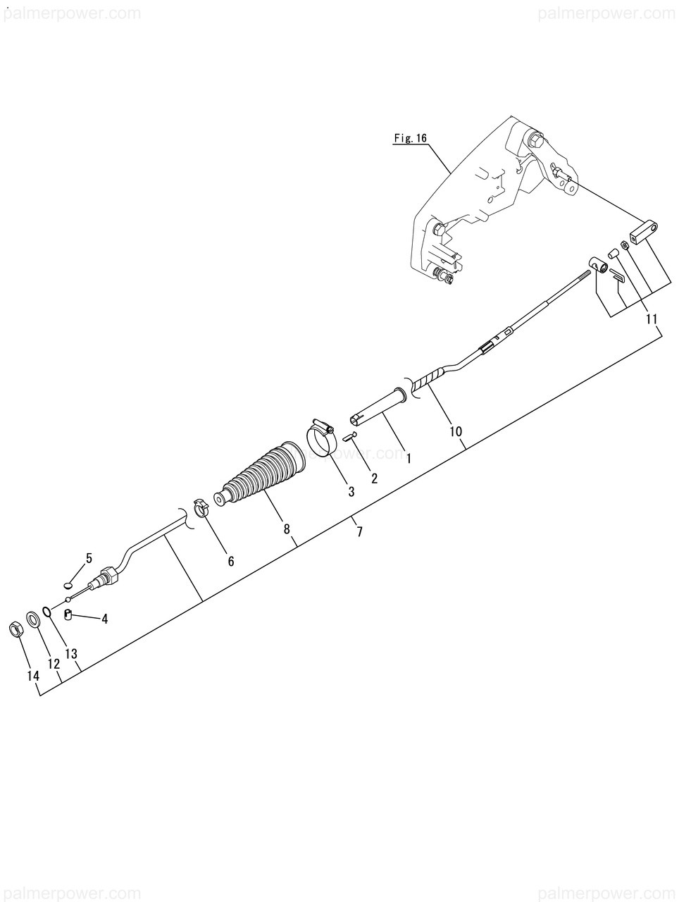 YANMAR 196350-34100 Boot, Shift | PalmerPower