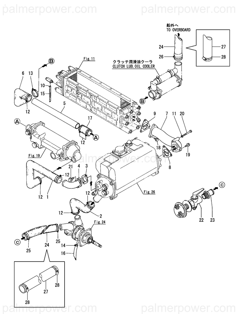 サムシングさん YANMAR 127610-49090 Pipe, Water | PalmerPower