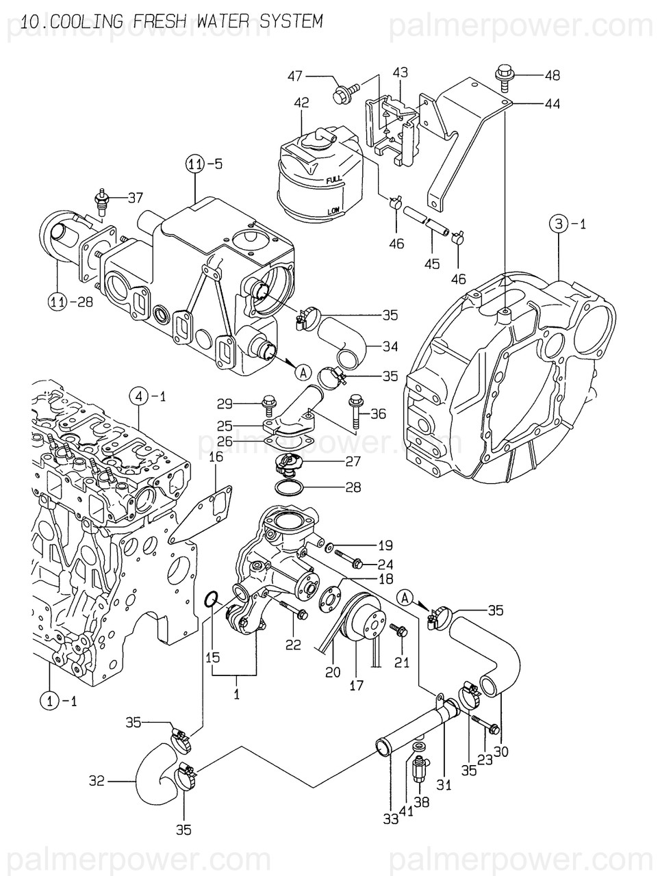 YANMAR 129486-42050 Gasket, Water Pump | PalmerPower