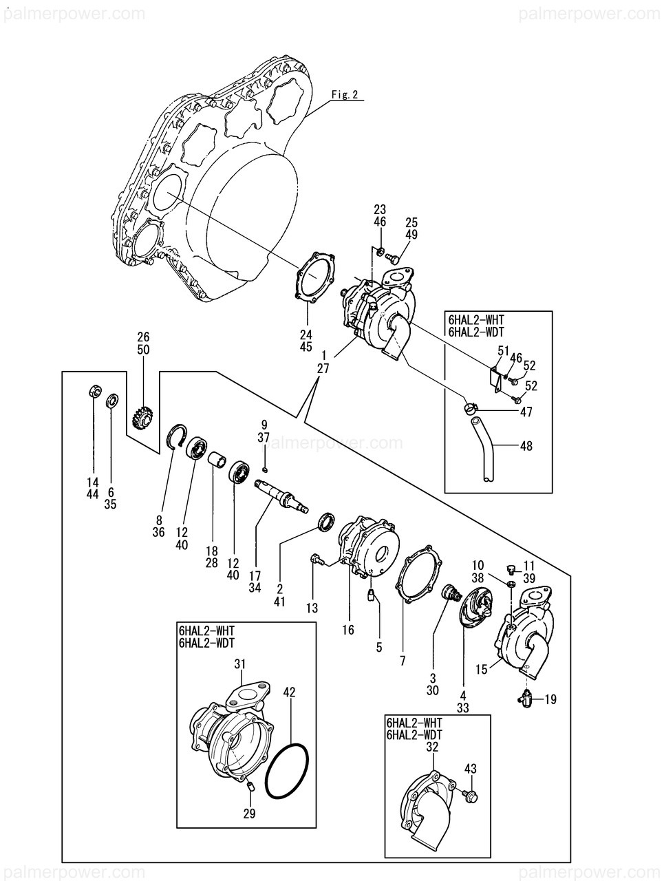 YANMAR 41641-550491 Gasket, Water Pump | PalmerPower