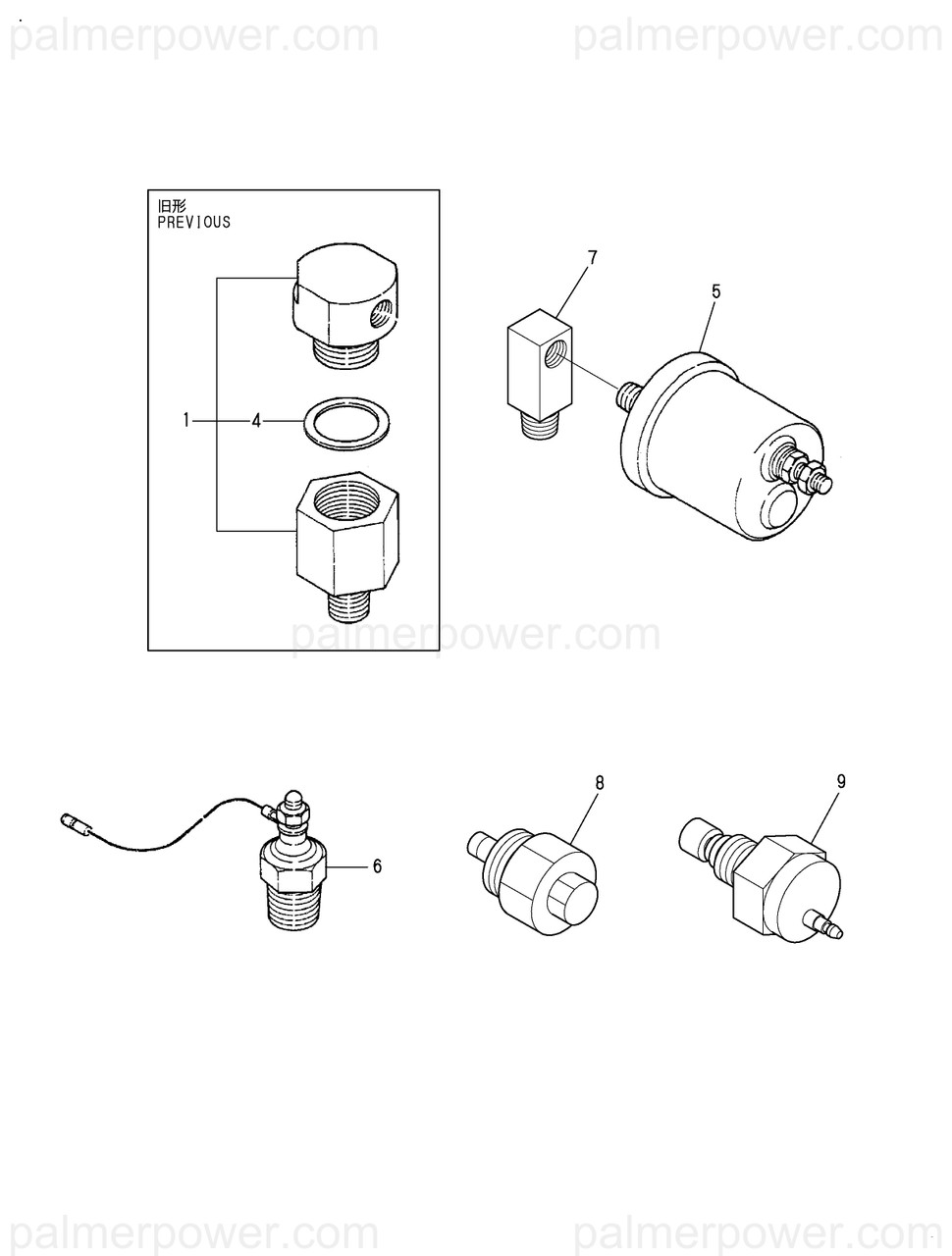 YANMAR 144626-91590 Sender, Temp. | PalmerPower