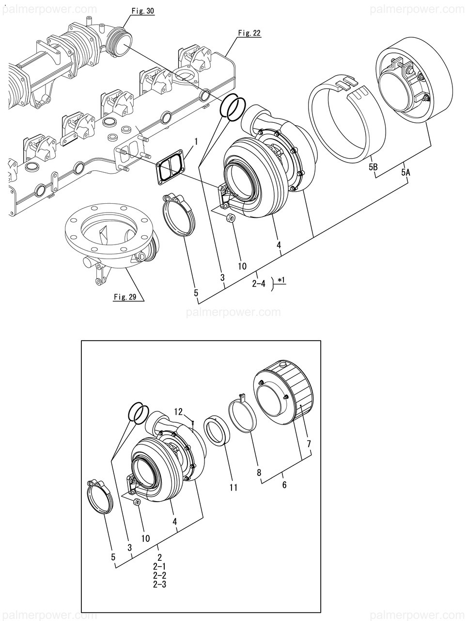 YANMAR 126684-18401 Gasket, Turbine | PalmerPower