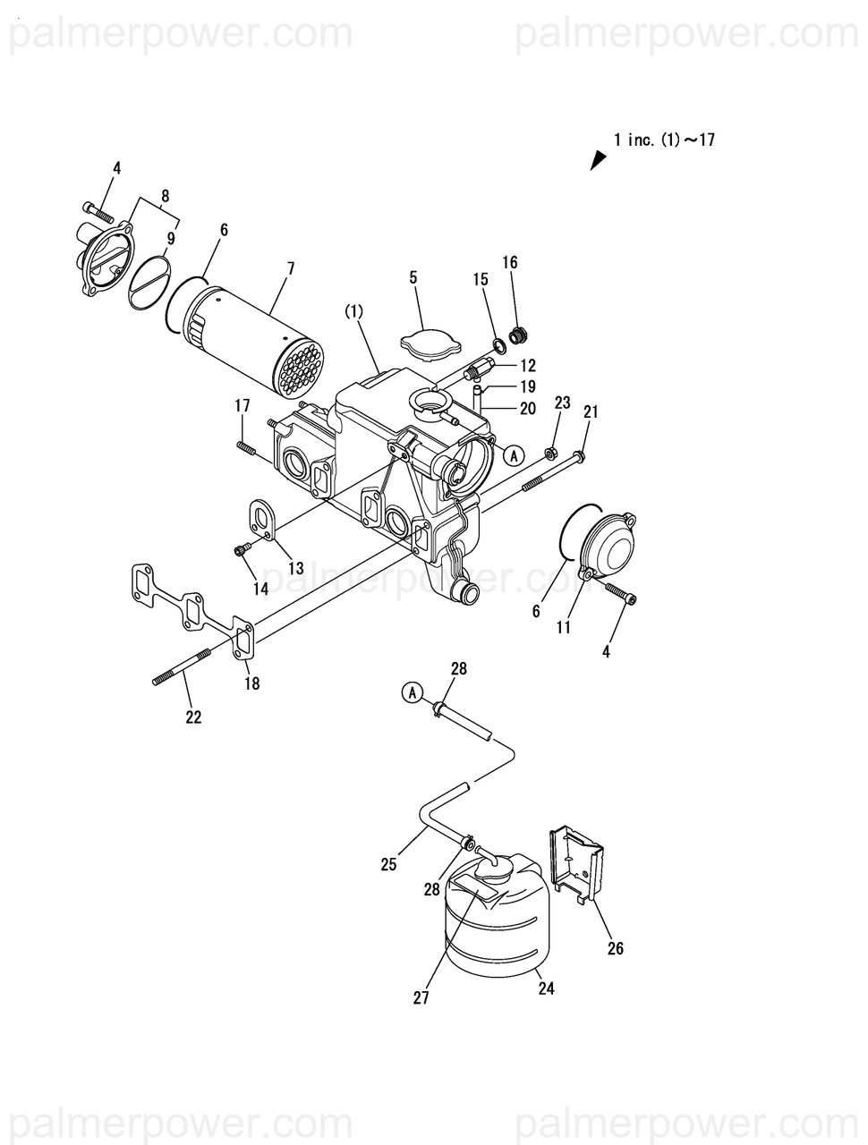 YANMAR 129673-44131 Cap, Filler | PalmerPower