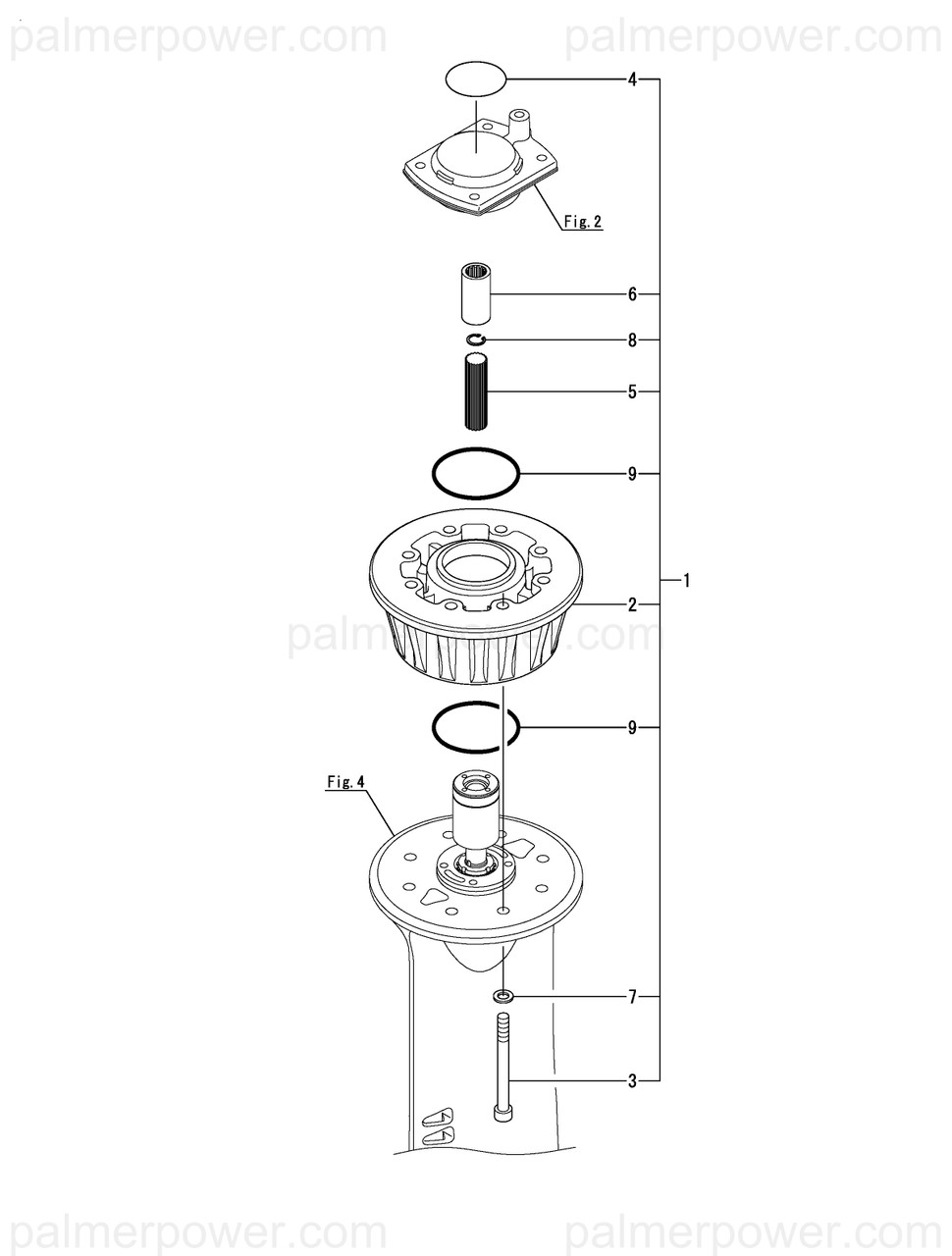 ねず YANMAR 196420-04400 Shaft, Spline 80 | PalmerPower
