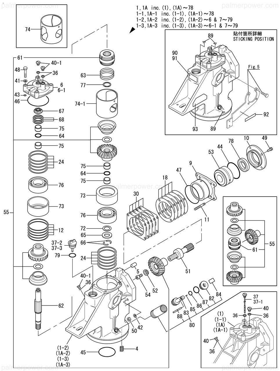 YANMAR 196440-04150 Shaft, Pinion No4 | PalmerPower