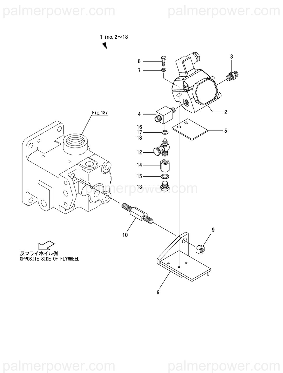 YANMAR 45521-017150 Bolt, Specialty - Palmer Power