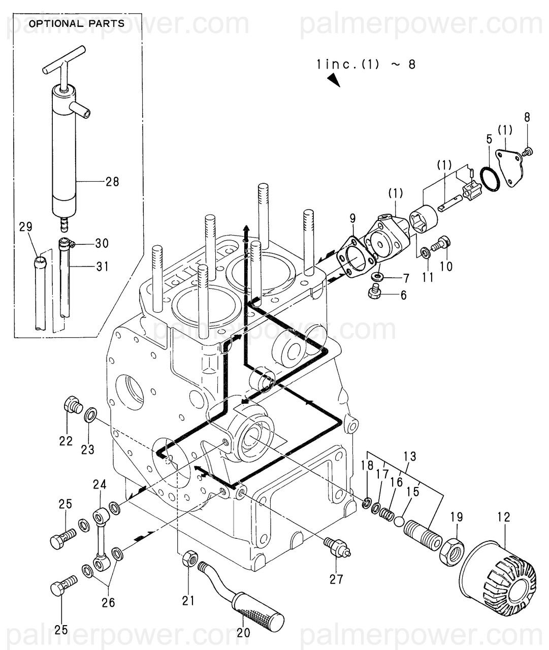 YANMAR 124450-35301 Valve Assy, Control - Palmer Power