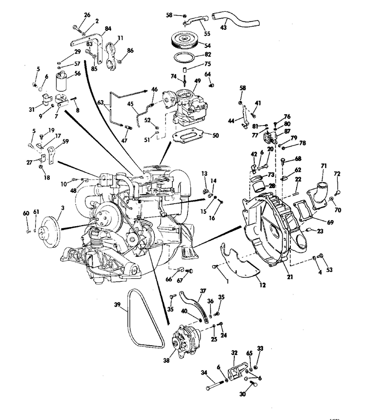EVINRUDE-JOHNSON 908947 Gasket, Flame Arrestor | PalmerPower
