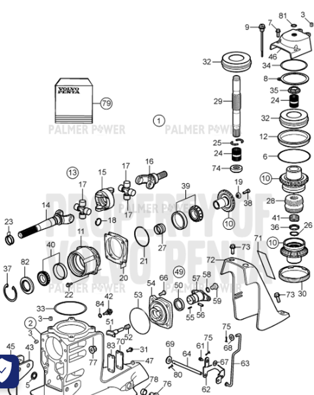 卸売 21130692 PENTA VOLVO Kit PalmerPower | パーツ