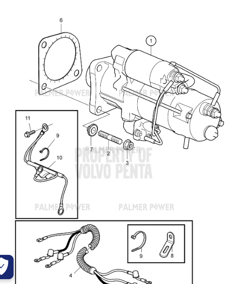 VOLVO PENTA 21546674 Cable Kit | PalmerPower
