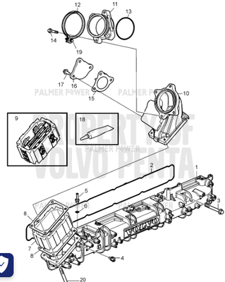 Order VOLVO PENTA 21647366 Inlet Manifold