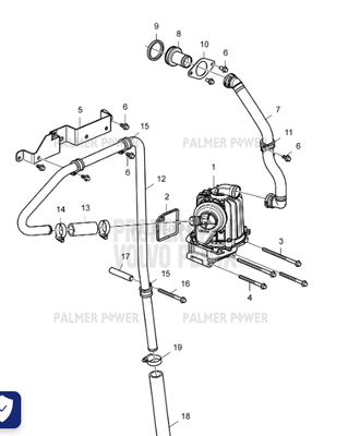 Order VOLVO PENTA 21681585 Adapter