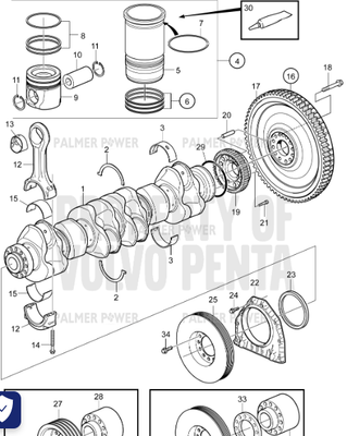 Order VOLVO PENTA 21779548 Crankshaft Seal