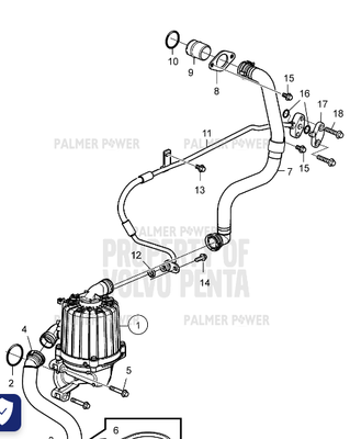 Order VOLVO PENTA 21860146 Breather Pipe
