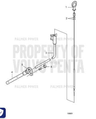 Order VOLVO PENTA 21885380 Dipstick