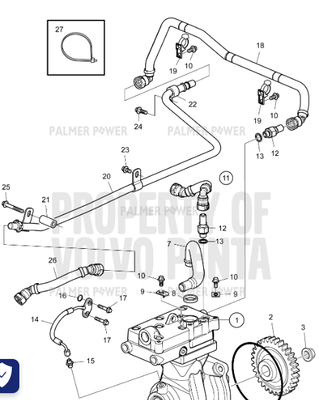Order VOLVO PENTA 22040500 Air Compressor