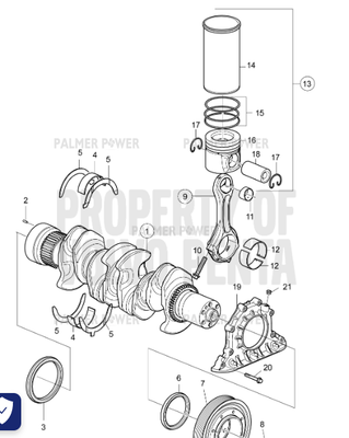Order VOLVO PENTA 22259957 Crankshaft