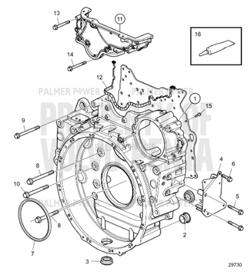Order VOLVO PENTA 22081902 Timing Gear Cover
