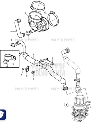 Order VOLVO PENTA 22084971 Breather Pipe
