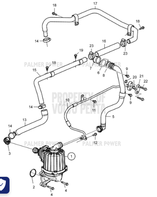 Order VOLVO PENTA 22218504 Hose