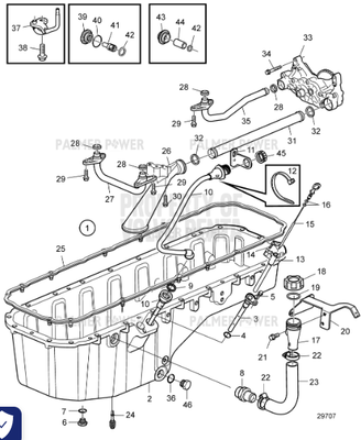 Order VOLVO PENTA 22303327 Oil Pan | Oil Pan Alu, Components Order VOLVO PENTA 22303327 Oil Pan | Oil Pan Alu, Components