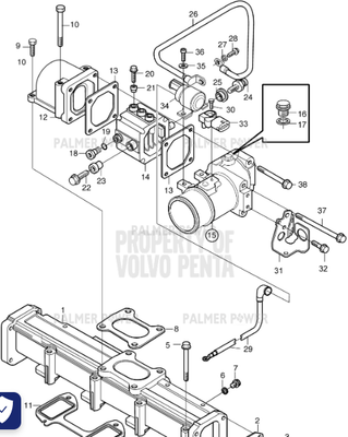 Order VOLVO PENTA 22328869 Charge Air Pipe