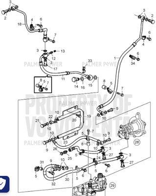 Order VOLVO PENTA 22394978 Fuel Hose