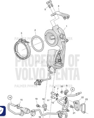 Order VOLVO PENTA 22487923 Gasket