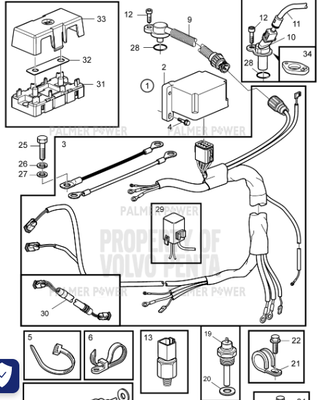 Order VOLVO PENTA 22540365 Junction Box