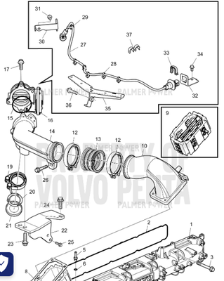 Order VOLVO PENTA 22554715 Intermediate Housing
