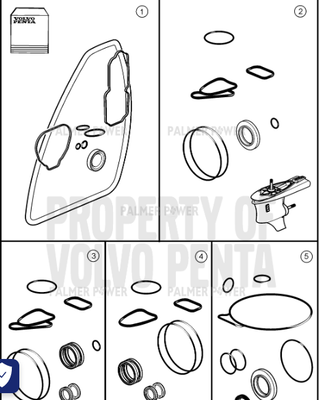 Order VOLVO PENTA 22612828 Gasket Kit | Lower Order VOLVO PENTA 22612828 Gasket Kit | Lower