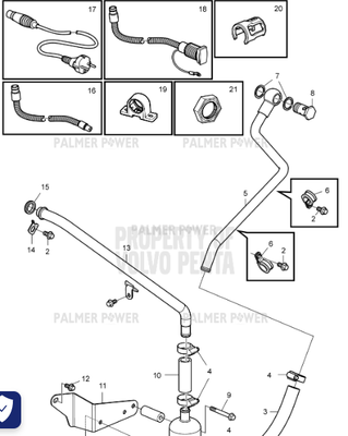 Order VOLVO PENTA 22784697 Water Pipe