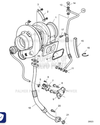 Order VOLVO PENTA 22800936 Turbocharger