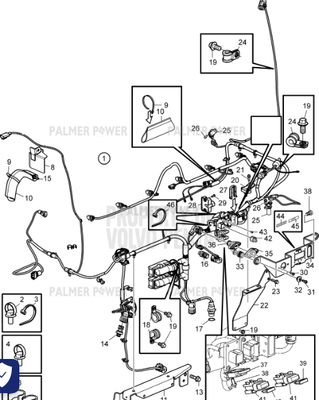 Order VOLVO PENTA 22875695 Wiring Harness