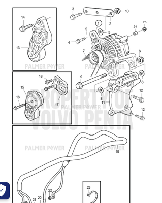 Order VOLVO PENTA 22944743 Bracket