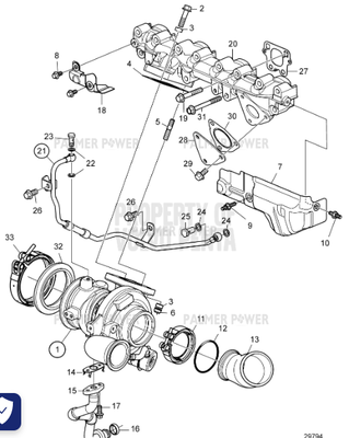 Order VOLVO PENTA 23251859 Heat Shield
