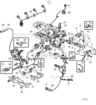 Order VOLVO PENTA 23277552 Wiring Harness | Braided