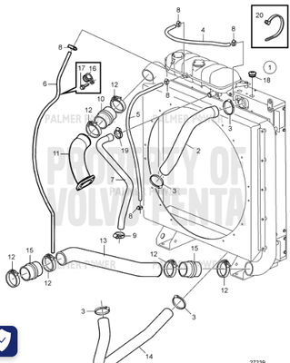 Order VOLVO PENTA 23346853 Charge Air Pipe