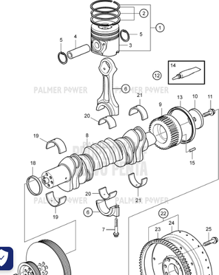 Order VOLVO PENTA 23557237 Piston Kit