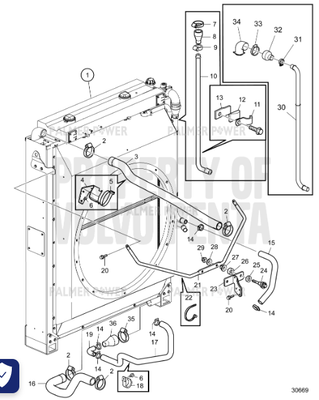 Order VOLVO PENTA 23577519 Hose