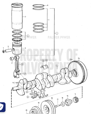 Order VOLVO PENTA 276900 Cylinder Liner Kit