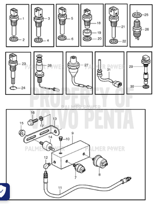 Order VOLVO PENTA 3018456 Level Sensor | Lubricating Oil Tank