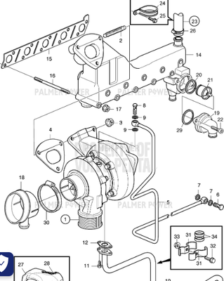 Order VOLVO PENTA 30729340 Gasket