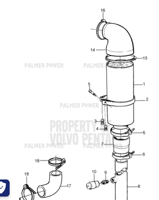 Order VOLVO PENTA 3126646 Hose
