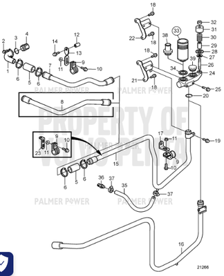 Order VOLVO PENTA 3524376 Hose