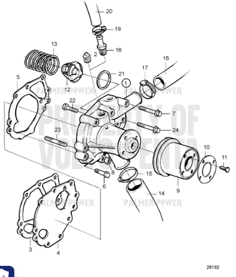 Order VOLVO PENTA 3580369 Gasket