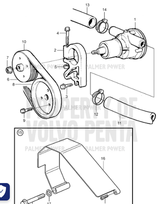 Order VOLVO PENTA 3580827 Bracket