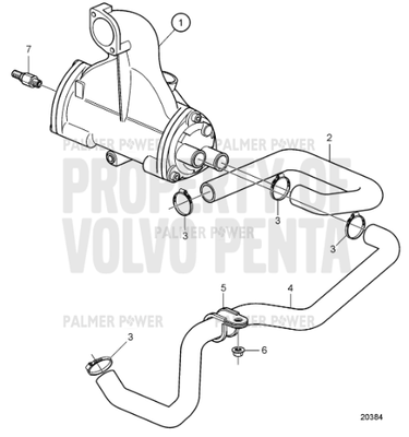 Order VOLVO PENTA 3584096 Hose