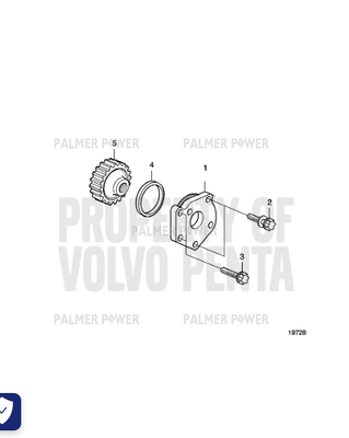 Order VOLVO PENTA 3586624 Hexagon Screw